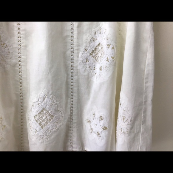Apt. 9, P12, Wht.,Cut Work, Lace Trim, Skirt,NWOT. - Picture 3 of 11